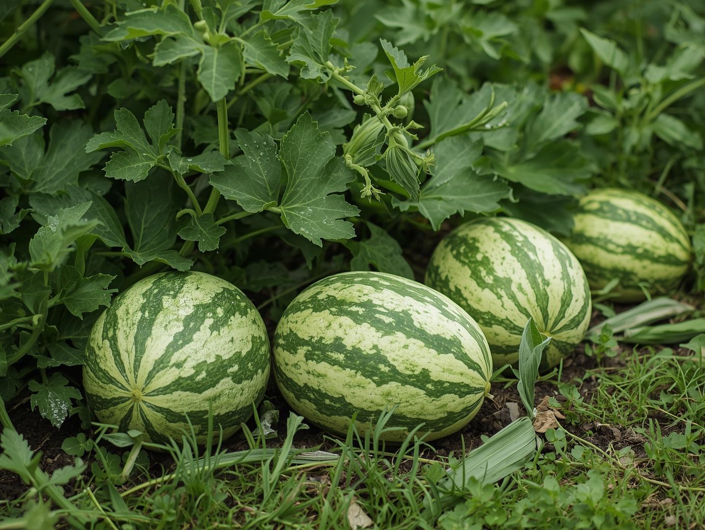 Watermelons garden