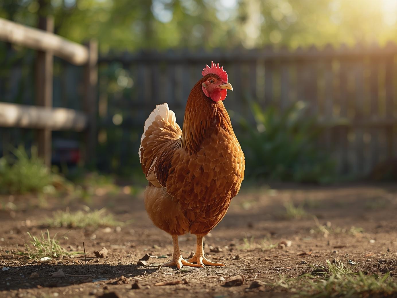 Kuroiler Chicken (show whole chicken) in the farm (3)