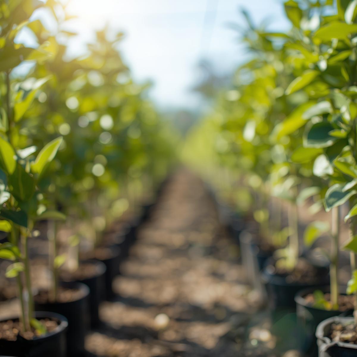 Lemon tree Seedlings farm