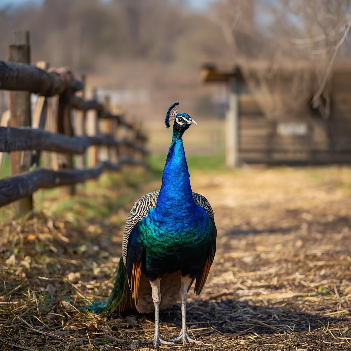 Peacock in farm (2)