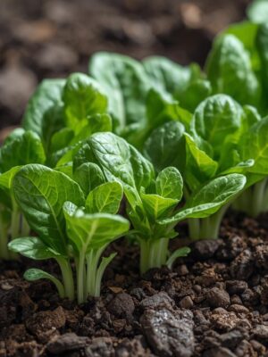 Spinach Seedlings